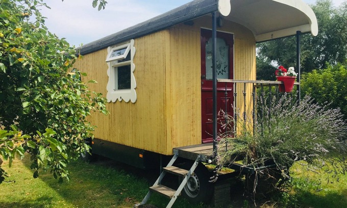 Municipality of Bergen op Zoom House | Gypsy Caravan in Weideblick with Farm Animals