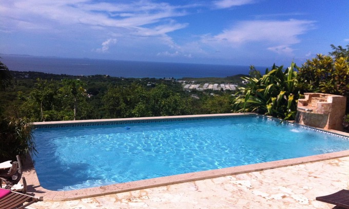 Isabel II House | Hacienda BellaVista-Panoramic ocean views, most private hilltop w/breezes.