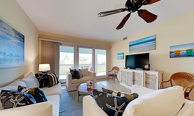 Cape Haze Condo | Hacienda Del Mar | Balcony & Outdoor Kitchen | Pools, Gym, Tennis & Marinas