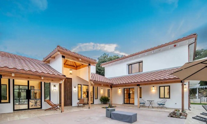 Salinas House | Hacienda Style Home, Swimming Pool, Hot Tub, Outdoor BBQ Area, Fire Pits