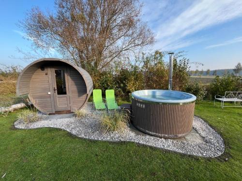 Wandlitz House | Hafenhaus Panoramablick mit Sauna & Whirlpool