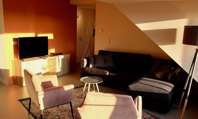 Engis Apartment | Halledet-Apartment-Superior-Private Bathroom-Garden view