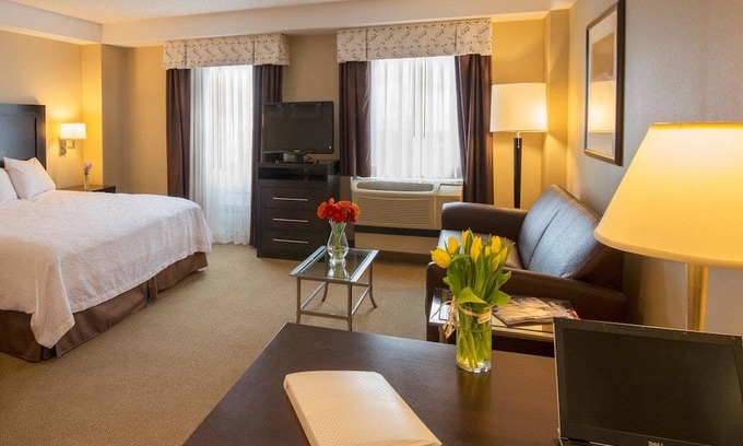 Harrison Lenox Hotel | Hampton Inn & Suites Boston Crosstown Center 1 King Bed Studio Suite