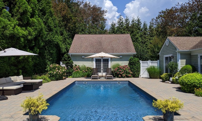 Remsenburg House | Hamptons Getaway With Pool, Bay, and Beach