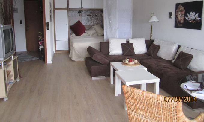 Scharbeutz Apartment | HANSEAT- AM HANG 3-5 STUDIO direct beach location - outdoor pool swimming pool use