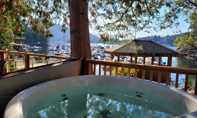 Garden Bay Cabin | Harbour Hideaway - Steps from the Ocean with a Private Hot Tub