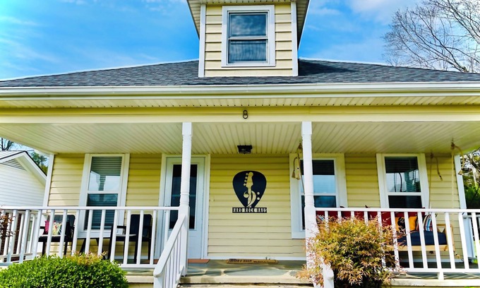 Helen House | Hard Rock Haus: pet-friendly 2-bed bungalow just a rollin’ stone from Helen!