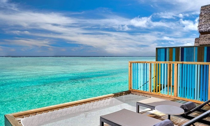 Farukolhufushi Island Hotel | Hard Rock Maldives, Platinum Overwater Villa, Terrace, Lagoon Access