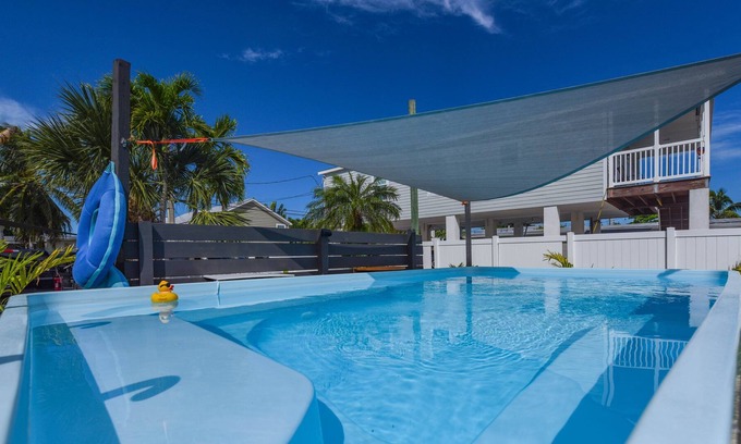 Key West House | Have It All! Pool, Canal to the Gulf, Tiki Hut & Huge Dock.