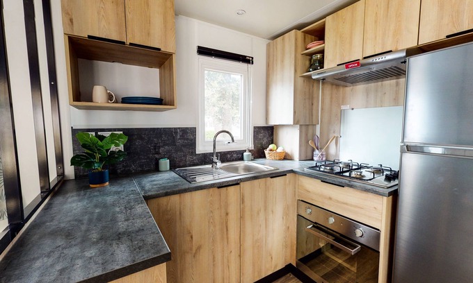 Ousse House | Havre de Paix au Camping les Oyats Seignosse Dans Notre Mobil Home Solaire 8p