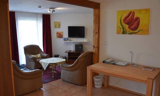 Leezen Apartment | Herpell-nischwitz, Ferienwohnung - Appartement/fewo, Dusche und Bad, WC