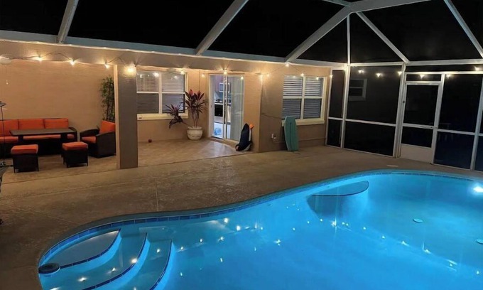 Palm Coast House | Hidden Gem- stylish 3BR house w/heated pool