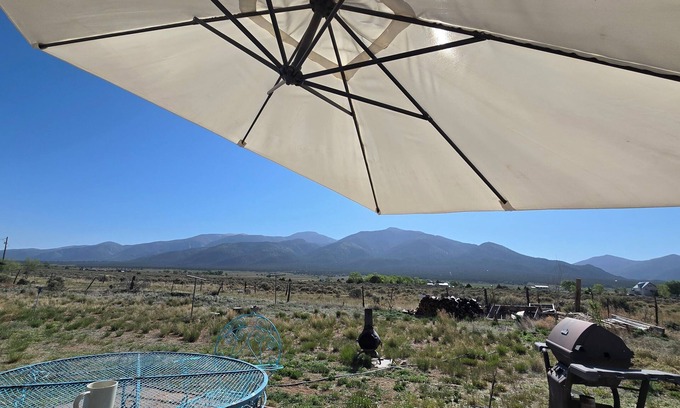 Jaroso Cabin | Hidden Haven: Open Concept Inside, Dramatic Views Outside