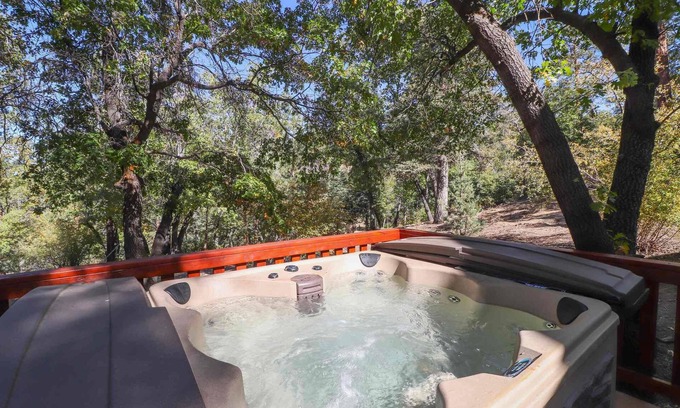 Upper Moonridge House | Hidden Oaks by Destination Big Bear : Luxury! Forest Views! Hot Tub! Foosball!