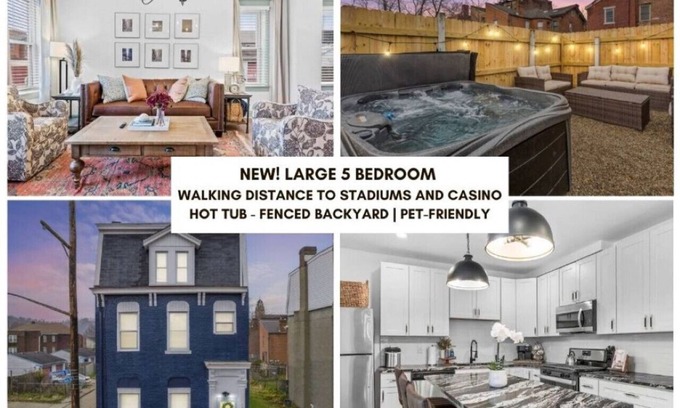 Manchester House | High-end Manchester Home w/HotTub Near Stadiums!