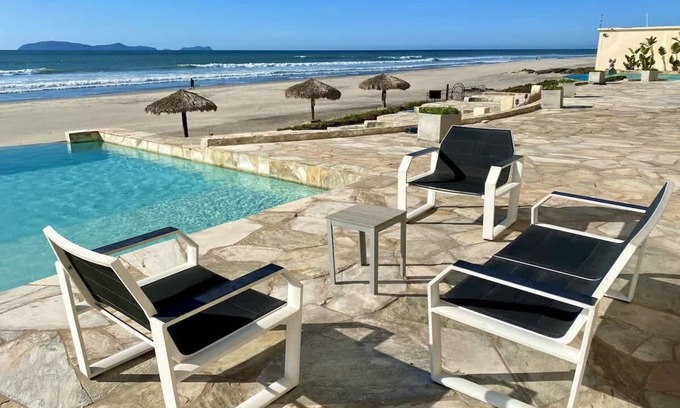 Rosarito Apartment | High Rise Coastal Escape Pool, Gym, Sandy Beach