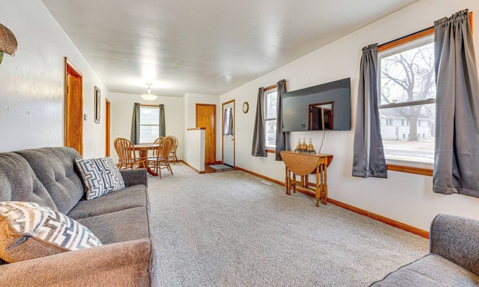 Lake Mills House | Hike, Fish & Boat: Lake Mills Home w/Yard
