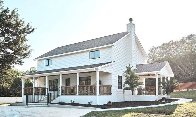 Fischer House | Hill Country Farmhouse Near Canyon Lake + Wineries