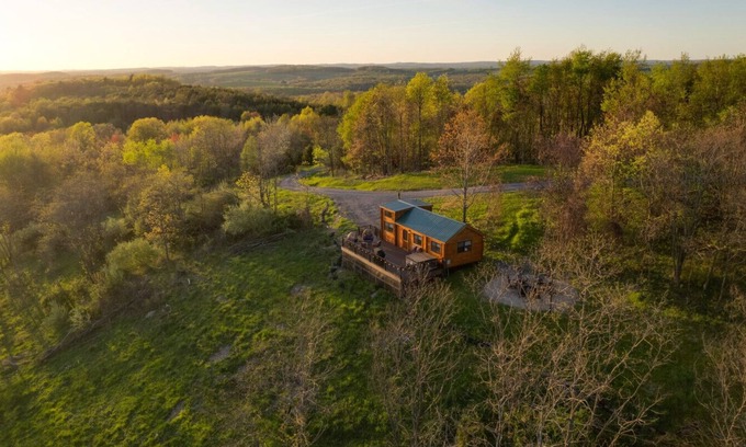 Brookville Cabin | Hillside Hideaway | Hot Tub, Cozy Cabin, Beautiful Valley Views