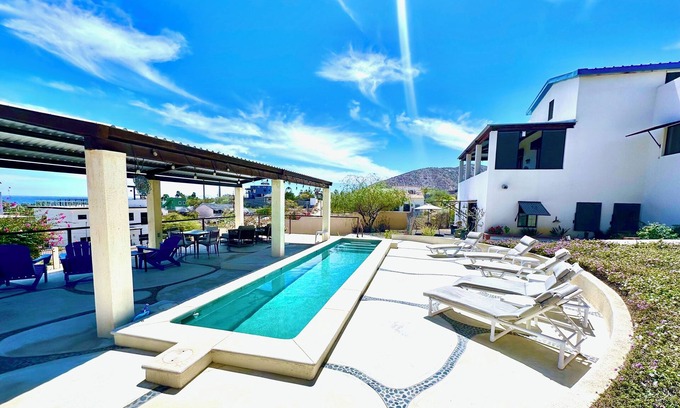 Los Barriles Apartment | Hillside Seaview Oasis #2 w/Heated Pool, 10 Minute Walk to Beach