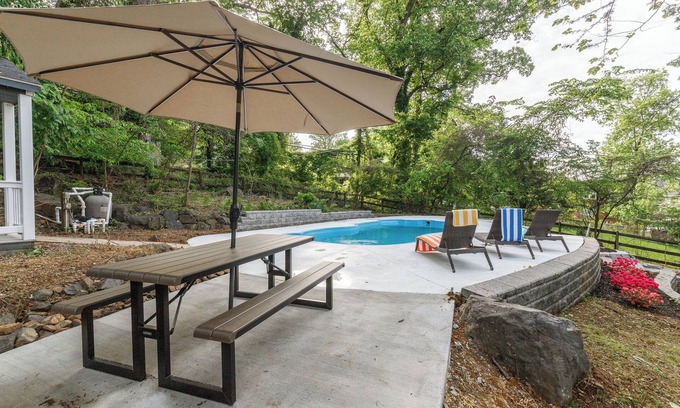 Lochearn House | Hilltop Retreat w/Pool, Games & Sunroom
