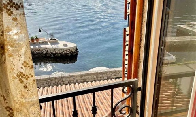Dobrota Villa | Historic Beachfront Villa in Kotor with Three Bedrooms