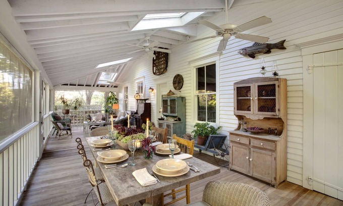 West Tisbury House | Historic Captains House - Newly Renovated Primary Bathroom and Upgraded Kitchen