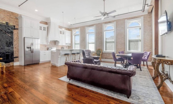 Crowley Apartment | Historic downtown apartment with a view