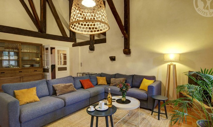 Sainte-Croix-en-Jarez Cottage | Historic 3BR Gîte with Private Bathrooms, WiFi, and Garden near Lyon