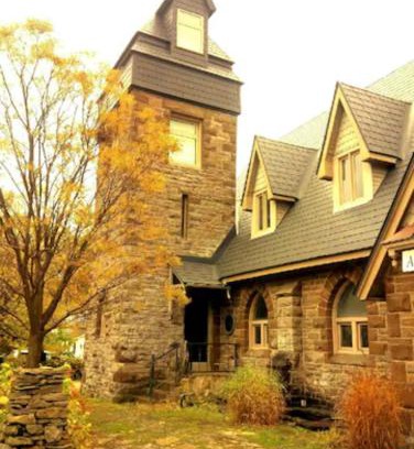 Port Elmsley Apartment | Historic Gothic Stone Church Home and Studio Loft
