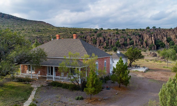 Fort Davis House | Historic Home Fort Davis, TX in the boulders.