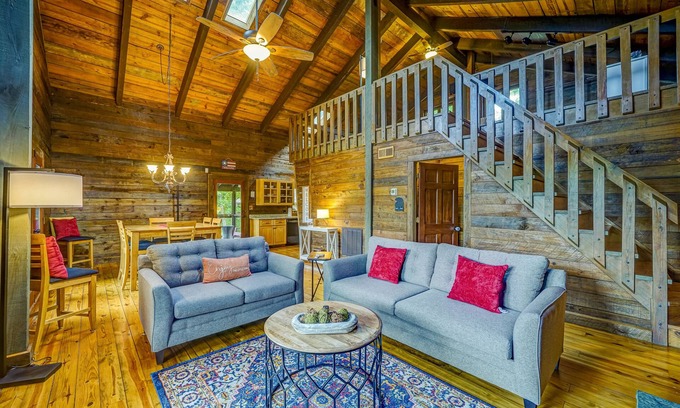 Jasper House | Historic home with hot tub, Ping-Pong, grill, firepit, mountain views, deck