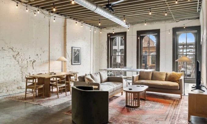 Downtown Louisville Apartment | Historic Loft on Whiskey Row, Center of Bourbon