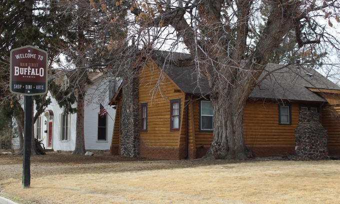 Buffalo House | Historic Log Cabin home on Main Street