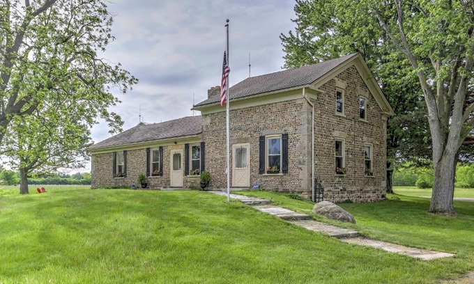Lambertville House | Historic Ottawa Lake House Deck, Barn and 96 Acres!