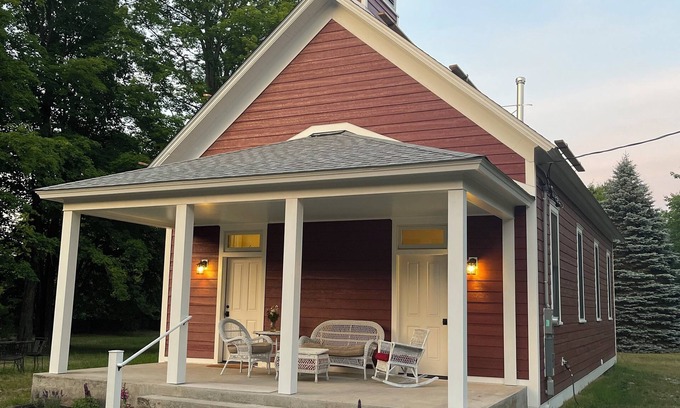 Arcadia House | Historic Schoolhouse on M-22. 3 BR, 2 BA. Dog and Kid Friendly!