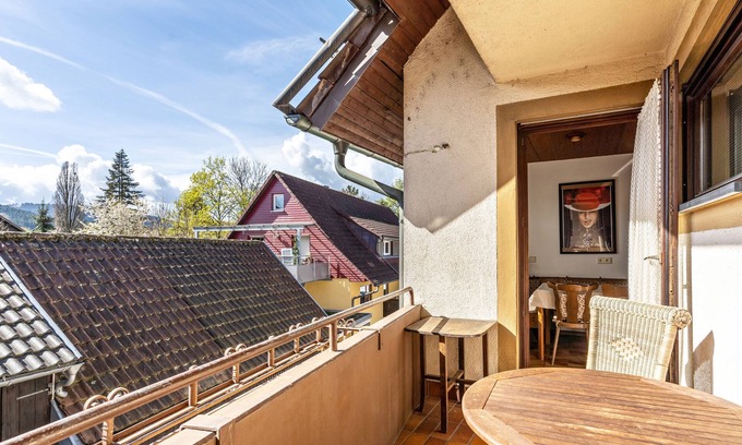 Zell am Harmersbach Apartment | Holiday Apartment "Hirschturmblick" with Balcony & Wi-Fi