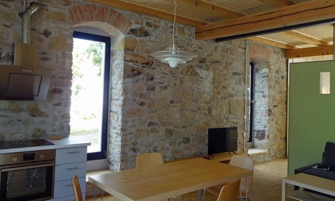 Schmorsdorf Apartment | Holiday apartment "Alter Schafstall", bedsitter - Alte Scheune Rietzschelhof