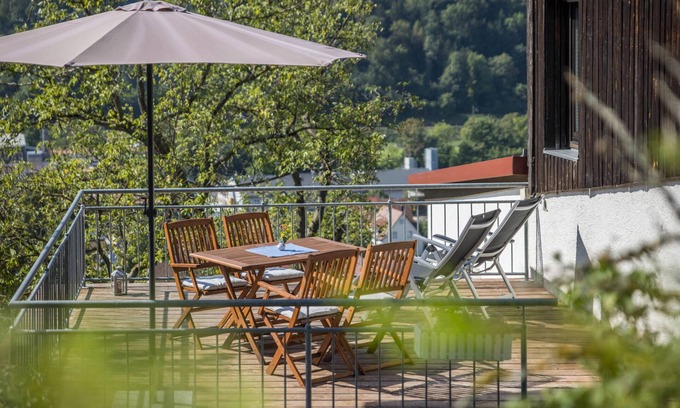 Bad Urach Apartment | Holiday Apartment "Am Samuelstein" with Mountain View, Private Terrace & Wi-Fi