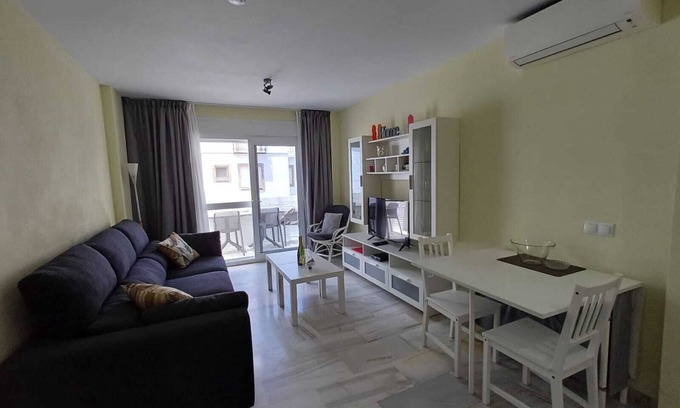 Torrox Costa Apartment | Holiday Apartment 'Casa Cox Laguna Beach Torrox Costa' with Sea View, Shared Pool & Wi-Fi