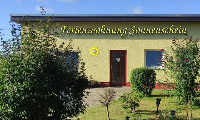 Preetz House | Holiday Apartment 'Ferienhaus Sonnenschein' with Private Terrace, Private Garden and Wi-Fi