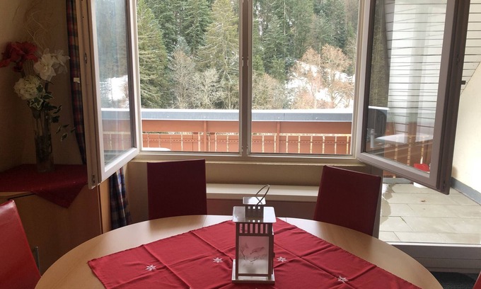 Todtmoos Apartment | Holiday Apartment "Haus Dachsberg 331 Todtmoos" with Balcony & Wi-Fi
