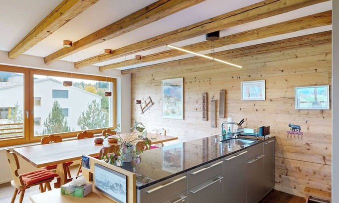 Flims Apartment | Holiday apartment Lanezzi, approx. 135m2, is in a quiet residential area.