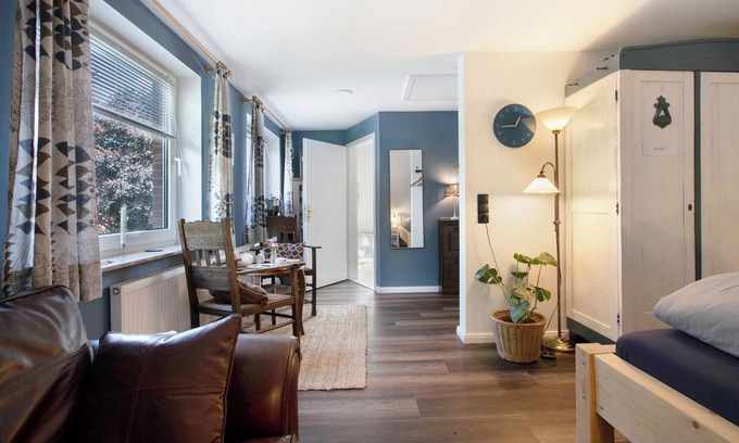 Olderup Apartment | 'Holiday Apartment Lillesoster' with Shared Terrace, Garden and Wi-Fi, Ideal for Dogs