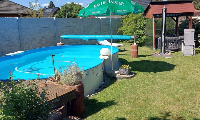Kolkwitz Apartment | Holiday Apartment 'Near the Spreewald' with Shared Pool, Shared Terrace and Wi-Fi