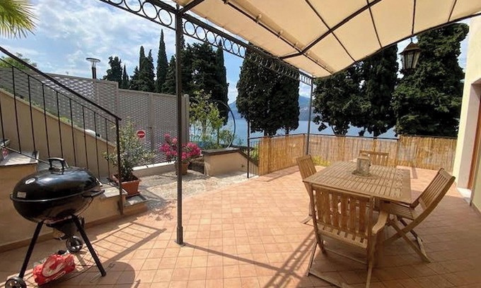 Cassone Apartment | Holiday Apartment "Randa" On Lakeside with Balcony, Terrace and Stunning View