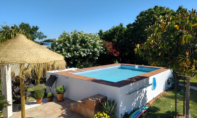 Chiclana de la Frontera House | Holiday Home 'Villa De Limones ' with Private Pool, Private Terrace and Wi-Fi