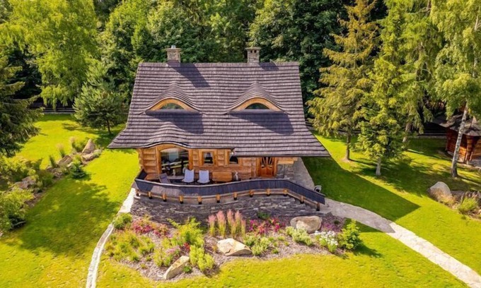 Pcim House | Holiday highlander cottage with fireplace, Zawadka