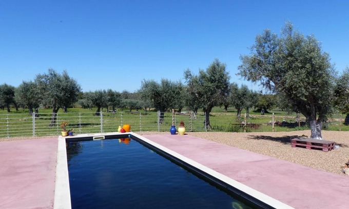 Portalegre House | Holiday Home 'Herdade Da Carapuça' with Mountain View, Private Pool and Wi-Fi