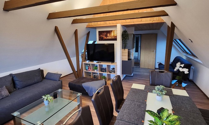 Theilenhofen House | Holiday Home 'Hexenstube' with Private Terrace, Private Garden and Wi-Fi